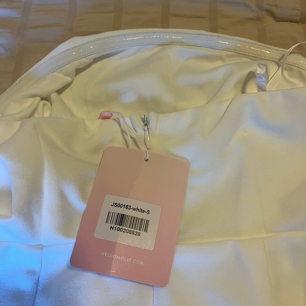 Hello Molly Asymmetrical White Dress - Picture 5 of 5